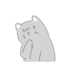 The cat is expressionless（個別スタンプ：6）