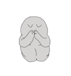 The cat is expressionless（個別スタンプ：7）