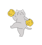 The cat is expressionless（個別スタンプ：8）