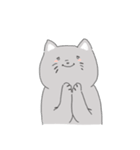 The cat is expressionless（個別スタンプ：10）