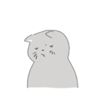 The cat is expressionless（個別スタンプ：12）