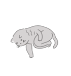 The cat is expressionless（個別スタンプ：13）