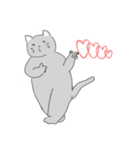 The cat is expressionless（個別スタンプ：14）