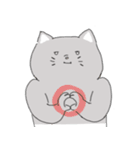 The cat is expressionless（個別スタンプ：15）