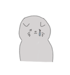The cat is expressionless（個別スタンプ：17）