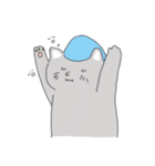 The cat is expressionless（個別スタンプ：18）
