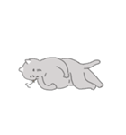The cat is expressionless（個別スタンプ：19）