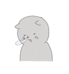 The cat is expressionless（個別スタンプ：20）