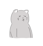 The cat is expressionless（個別スタンプ：22）
