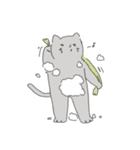 The cat is expressionless（個別スタンプ：32）