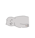 The cat is expressionless（個別スタンプ：33）