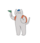 The cat is expressionless（個別スタンプ：37）