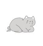 The cat is expressionless（個別スタンプ：38）