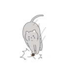 The cat is expressionless（個別スタンプ：39）
