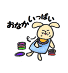 かわいい動物たちとお花たち（個別スタンプ：4）