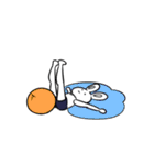 アクティブ系うさぎ（個別スタンプ：10）