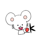 しろいねずみくん（個別スタンプ：18）
