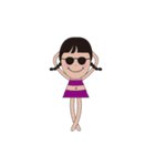 オカッパお嬢さん（個別スタンプ：7）