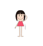 オカッパお嬢さん（個別スタンプ：8）