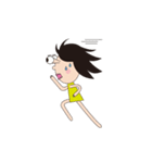 オカッパお嬢さん（個別スタンプ：9）