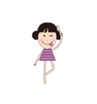 オカッパお嬢さん（個別スタンプ：10）