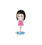 オカッパお嬢さん（個別スタンプ：11）