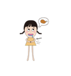 オカッパお嬢さん（個別スタンプ：19）