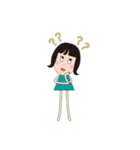 オカッパお嬢さん（個別スタンプ：23）