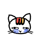 表情がとぼしいネコ（個別スタンプ：3）