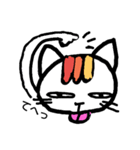 表情がとぼしいネコ（個別スタンプ：4）