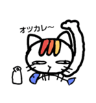 表情がとぼしいネコ（個別スタンプ：7）