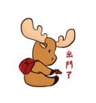 MiTai Moose Morning to Night（個別スタンプ：3）