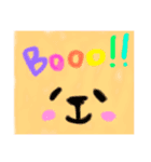ぽちゃっとしたくま（個別スタンプ：3）