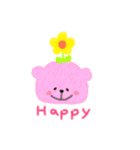 ぽちゃっとしたくま（個別スタンプ：4）