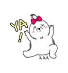 Fluffy Ball Girl-Practical Chapter（個別スタンプ：19）