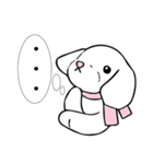 白犬スタンプ（個別スタンプ：1）
