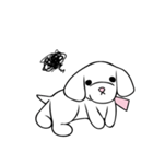 白犬スタンプ（個別スタンプ：7）