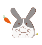 Rabbit will be small fat（個別スタンプ：11）