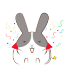 Rabbit will be small fat（個別スタンプ：19）