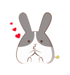 Rabbit will be small fat（個別スタンプ：34）
