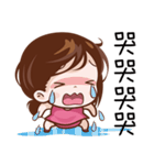 Pink Girl Fly High（個別スタンプ：18）