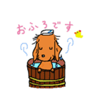 かわいいミニチュアダックスフンド チョコ（個別スタンプ：26）