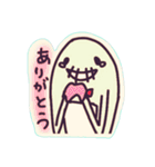 面妖なスタンプ。ステッカー風（個別スタンプ：11）