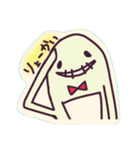面妖なスタンプ。ステッカー風（個別スタンプ：13）
