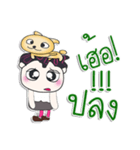 Mr. Saki and dog..^_^（個別スタンプ：21）