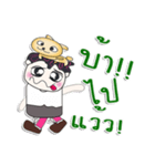 Mr. Saki and dog..^_^（個別スタンプ：28）