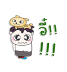 Mr. Saki and dog..^_^（個別スタンプ：39）