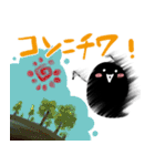 ブラックオバケ2（個別スタンプ：4）