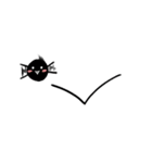 ブラックオバケ2（個別スタンプ：9）