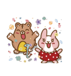 Strawberry Rabbit and Egg Bear（個別スタンプ：18）